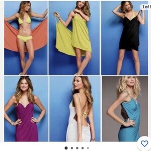 Two Victoria secret swim cover up.